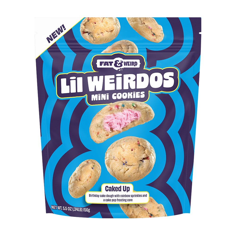 CakedUp Lil Weirdos Mini Cookies retail bag