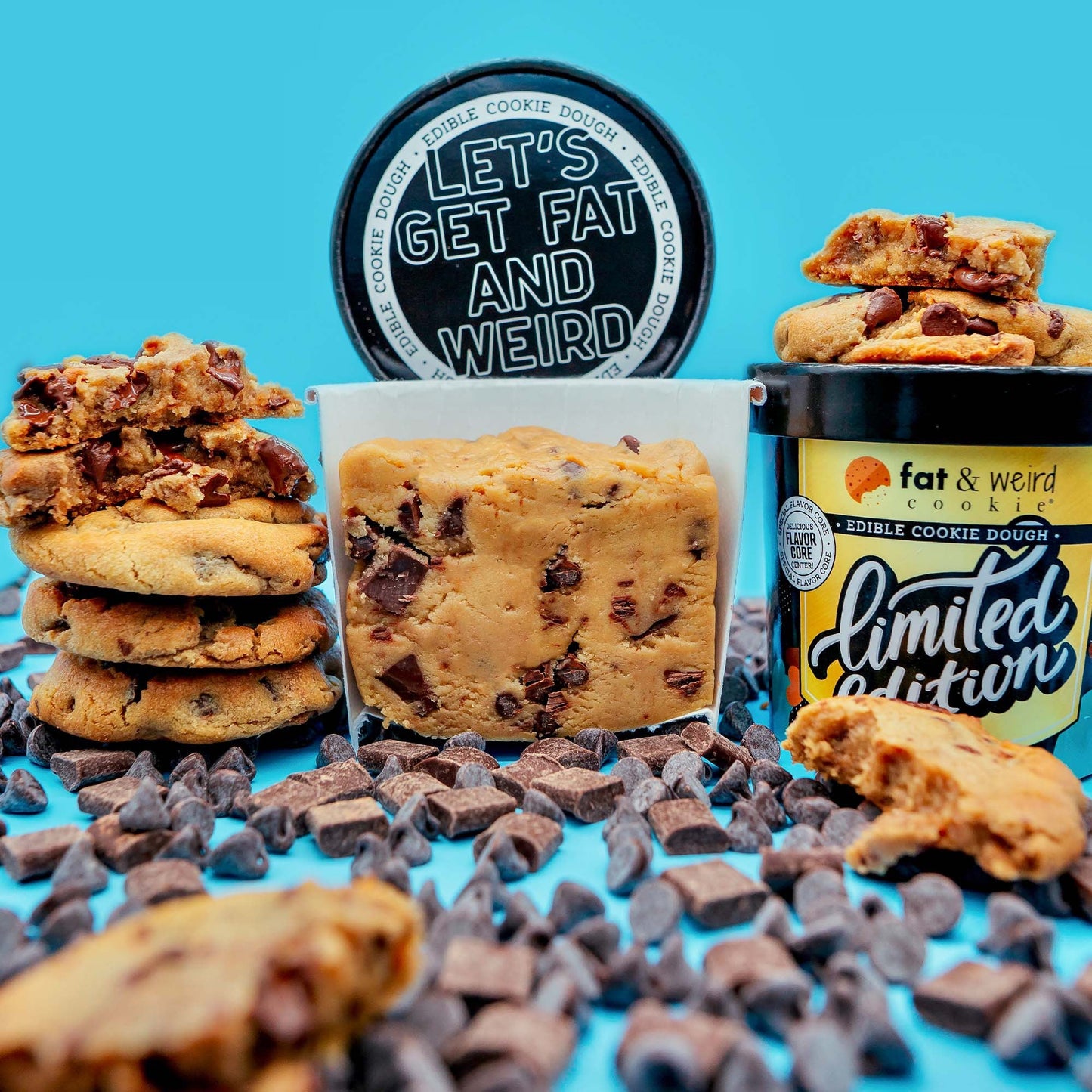 Edible Cookie Dough - Holy Chip Cookie Dough Fat & Weird Cookie