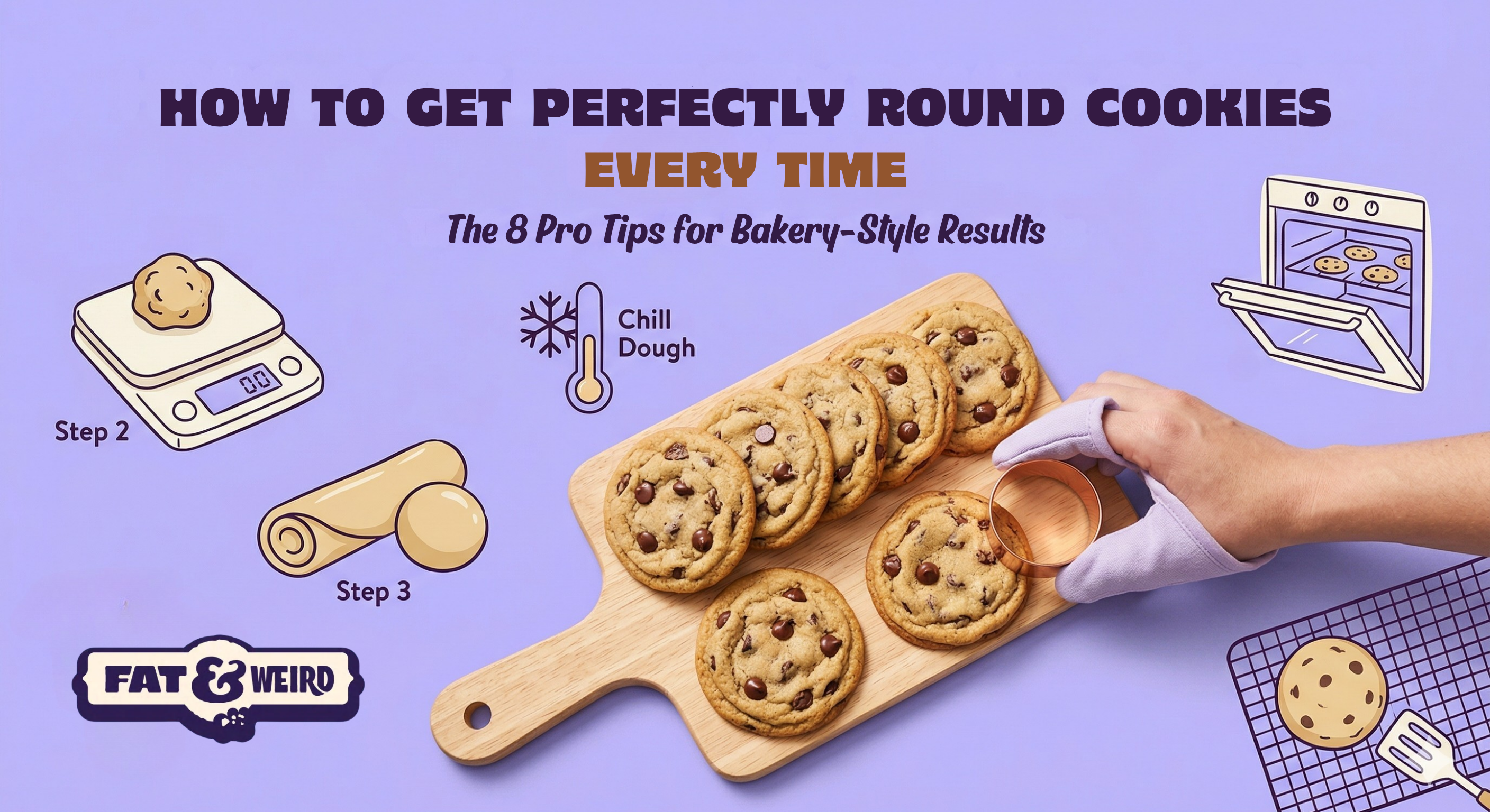 How to Get Perfectly Round Cookies Every Time | Fat & Weird Cookie