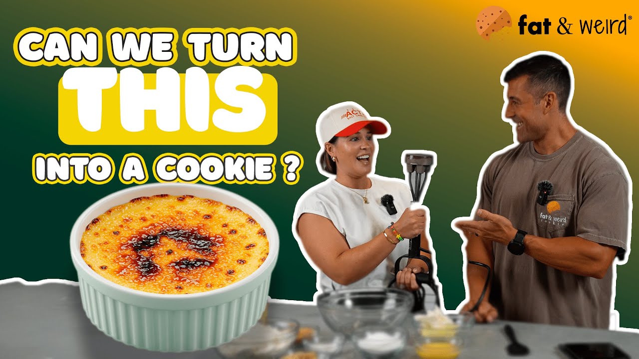 Crème Brûlée Cookies with Torched Sugar Topping and Pudding Core