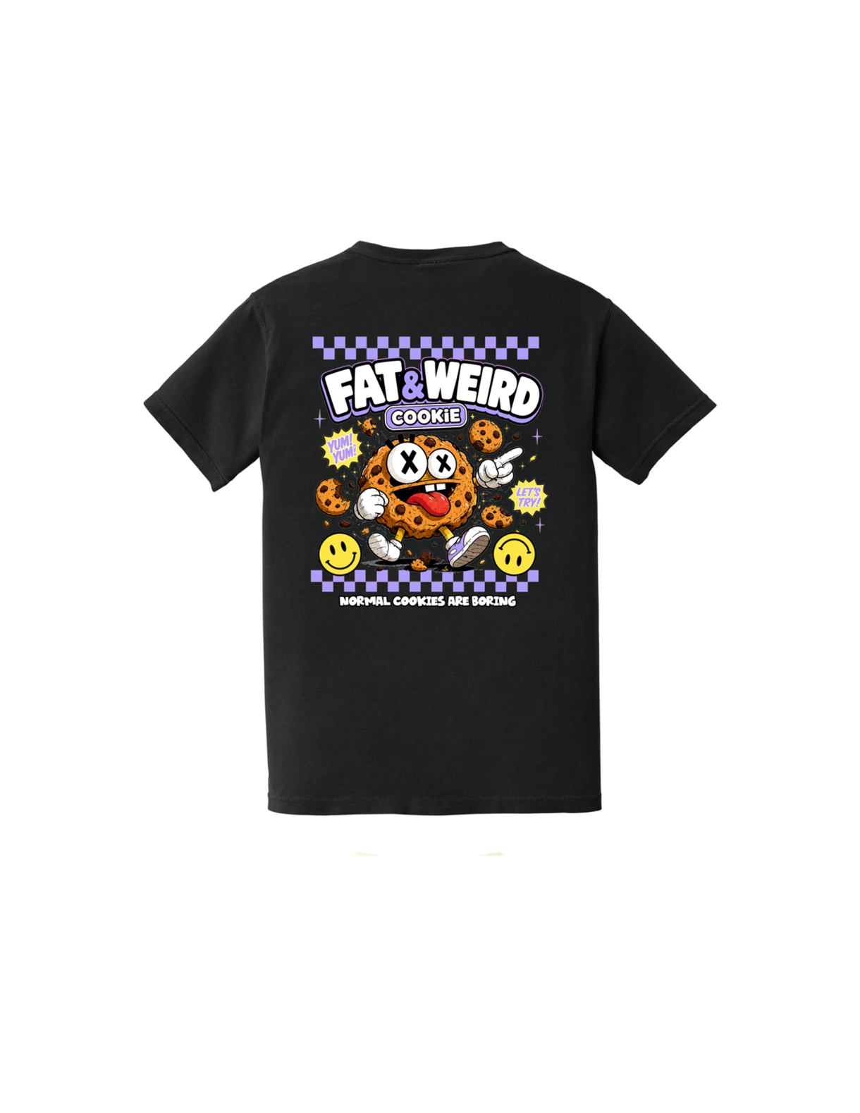 Wacky Cookie Pocket Unisex Cookie Tee | Fat & Weird Cookie