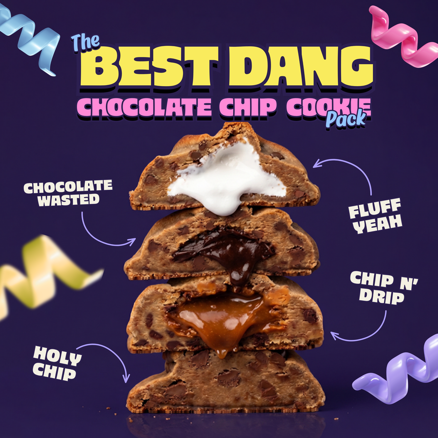 Best Dang Chocolate Chip Cookie Pack, a collection built for everyone who believes there's no such thing as too much chocolate