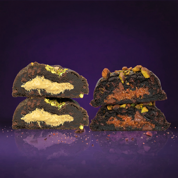 Fat & Weird Cookie Dubai-Inspired       Pistachio Stuffed Cookies - Viral Dubai Chocolate Style