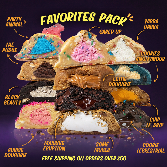 Favorites Pack 12-Count - All-Time Fan Favorite Gourmet Stuffed Cookies by Fat and Weird Cookie