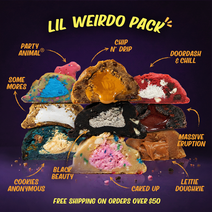Lil' Weirdo Stuffed Cookies Small Gourmet Cookies by Fat & Weird Cookie