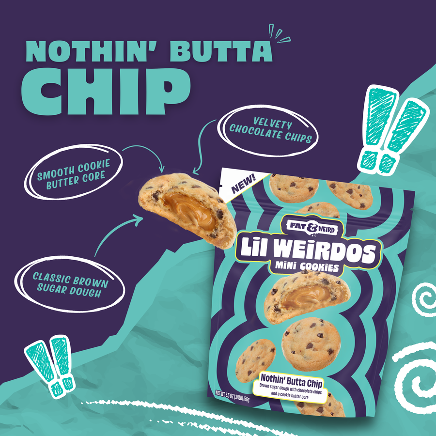 Lil Weirdos Mini Cookies - Nothin' Butta Chip
