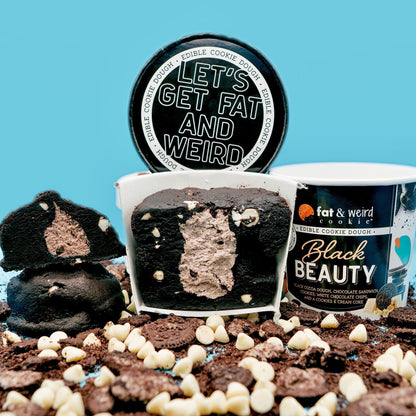 Black Beauty Edible Cookie Dough Fat & Weird Cookie 