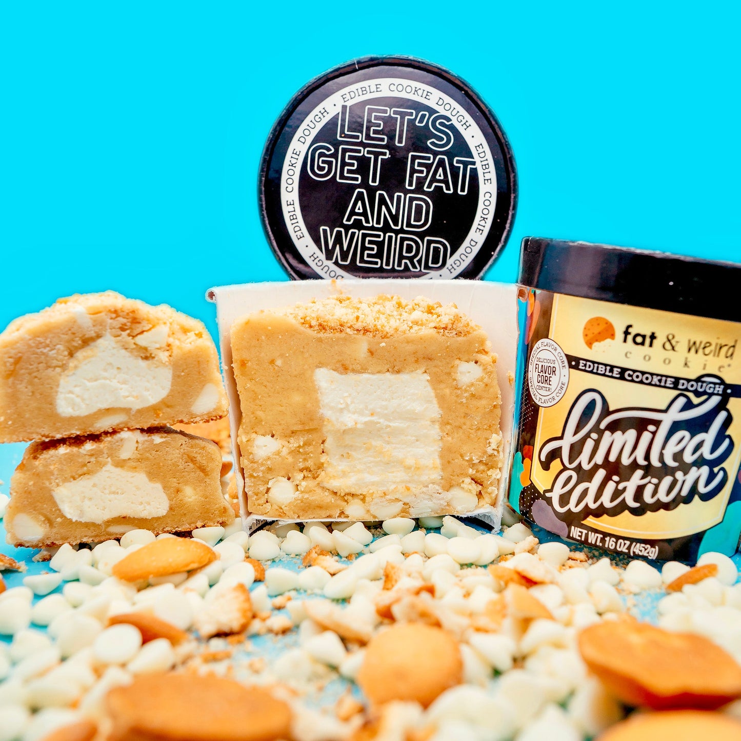 Limited Edition Edible Cookie Dough - Don't Slip Cookie Dough Fat & Weird Cookie 