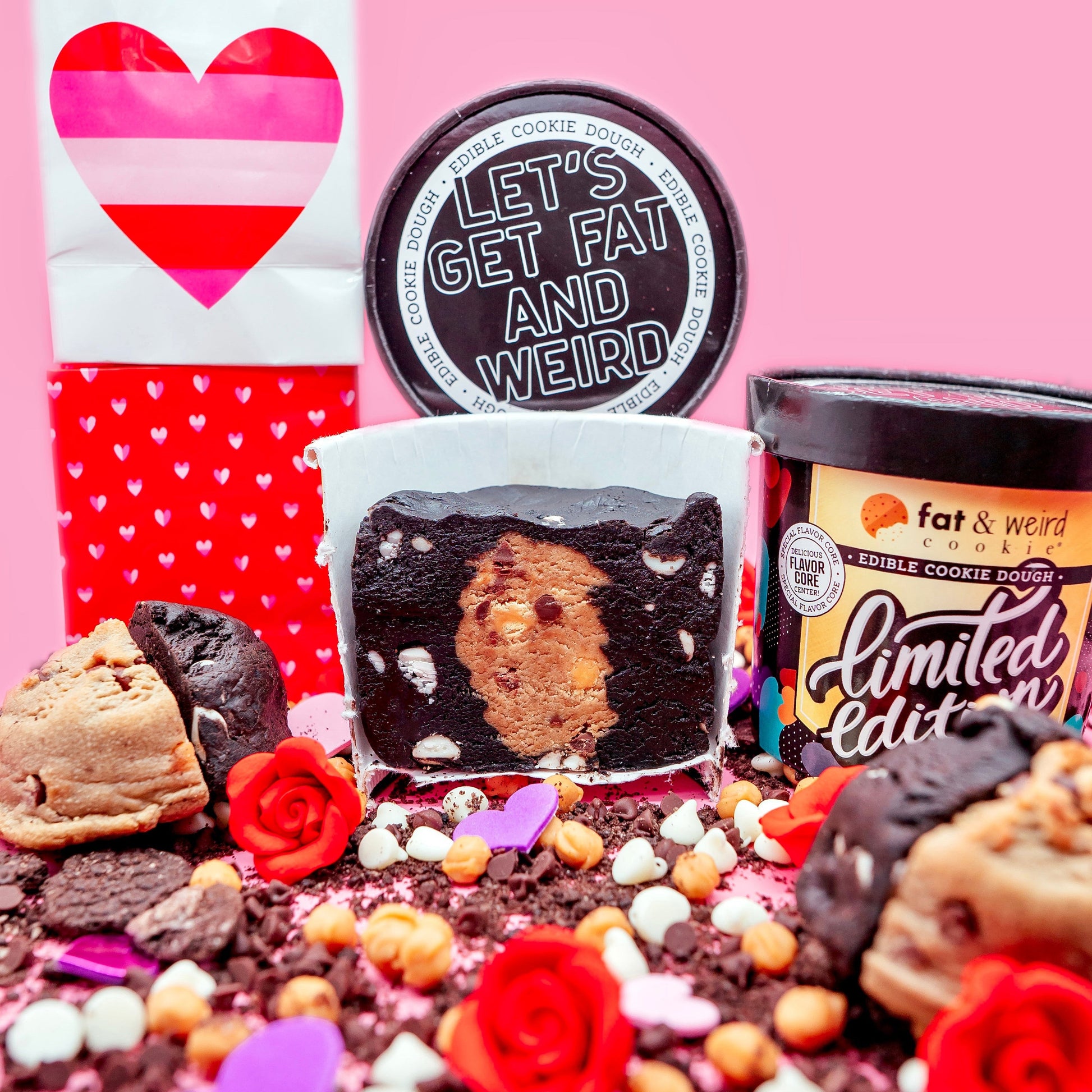 Limited Edition Edible Cookie Dough - V-Card Cookie Dough Fat & Weird Cookie 