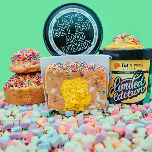 Limited Edition Edible Cookie Dough - Pot of Gold Cookie Dough Fat & Weird Cookie 