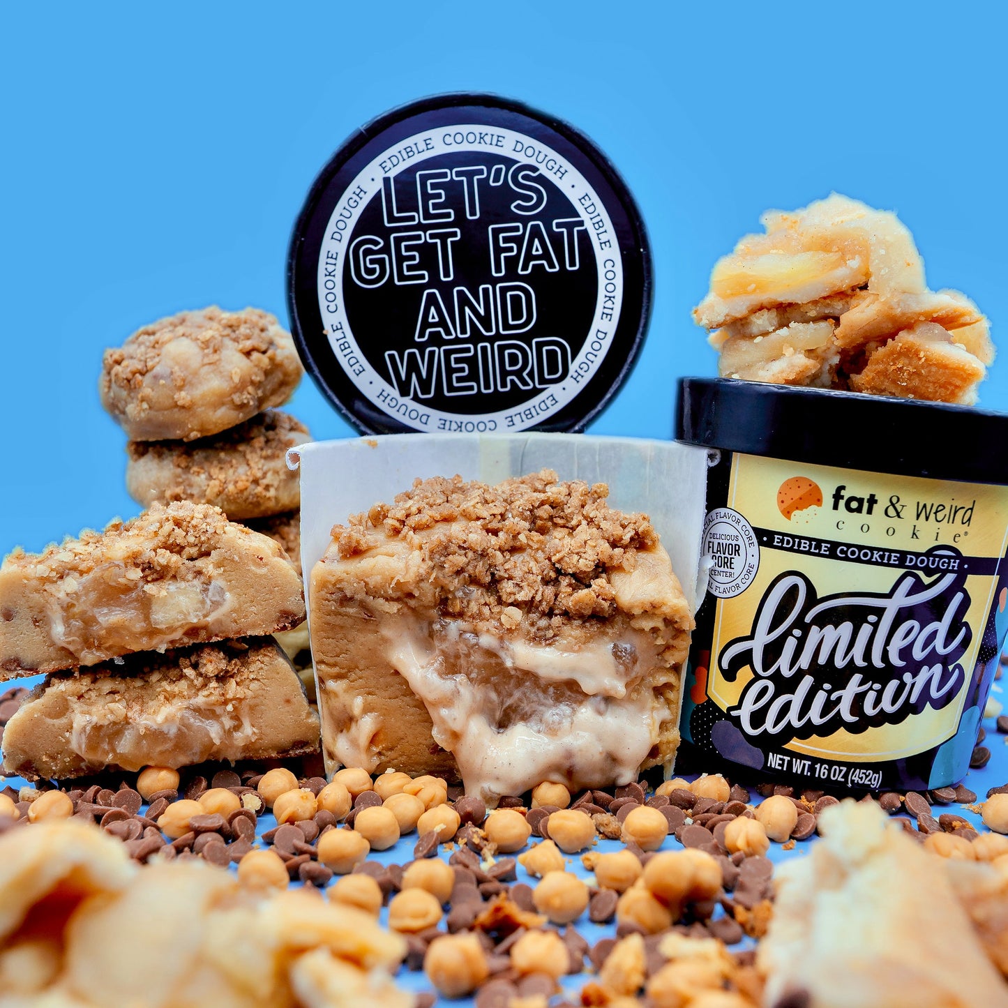 Limited Edition Edible Cookie Dough - 'Merican Pie Cookie Dough Fat & Weird Cookie 