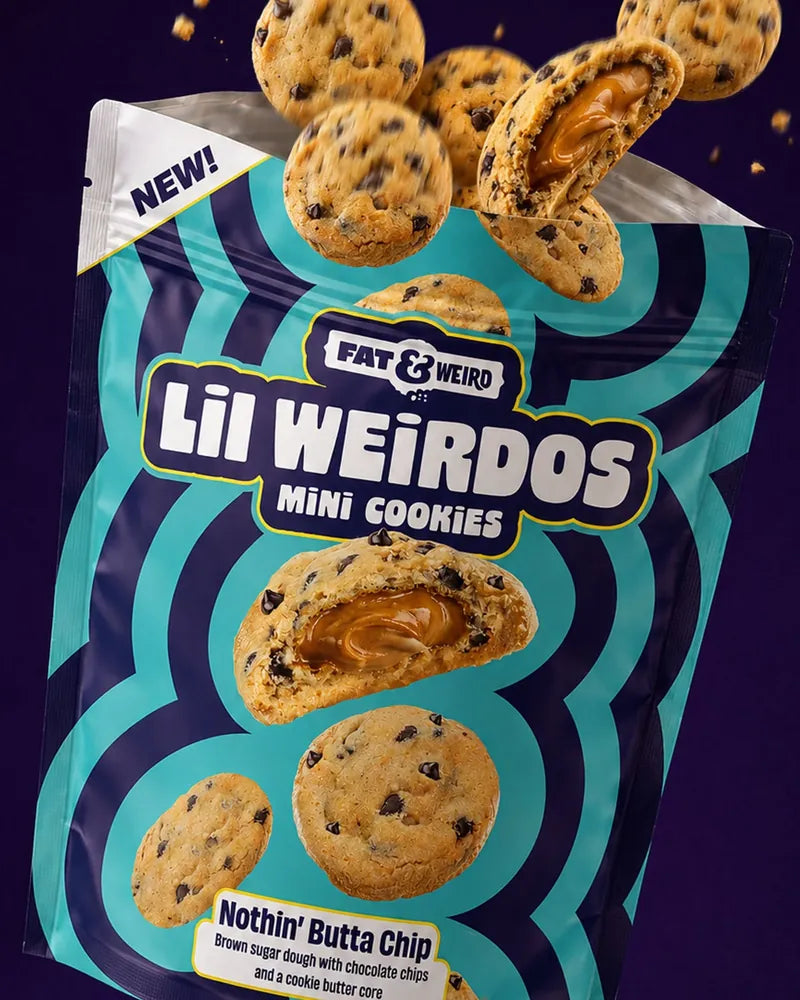 Nothin' Butta Chip Lil Weirdos Mini Cookies bag